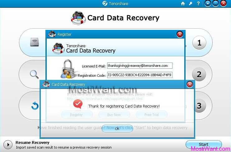 free sd memory card data recovery serial key